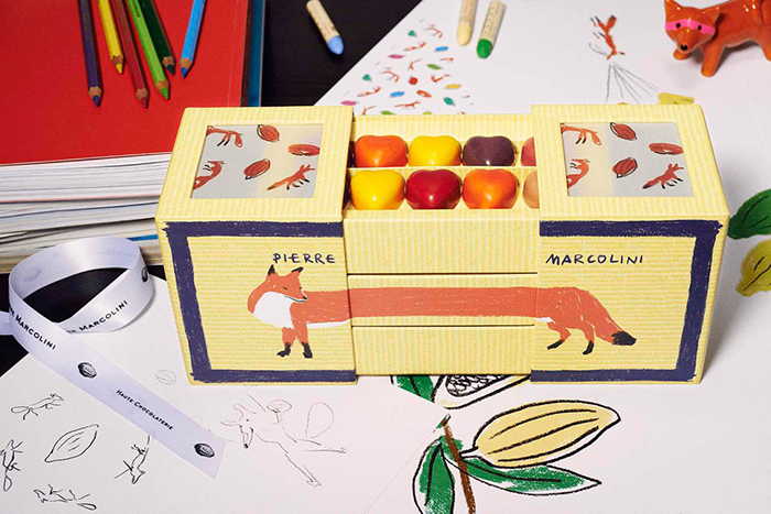 Maison Pierre Marcolini x Maison Kitsune Chocolate Bento Box-3