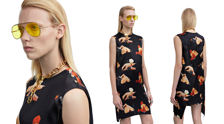 Acne Studios Belvidere print silk dress