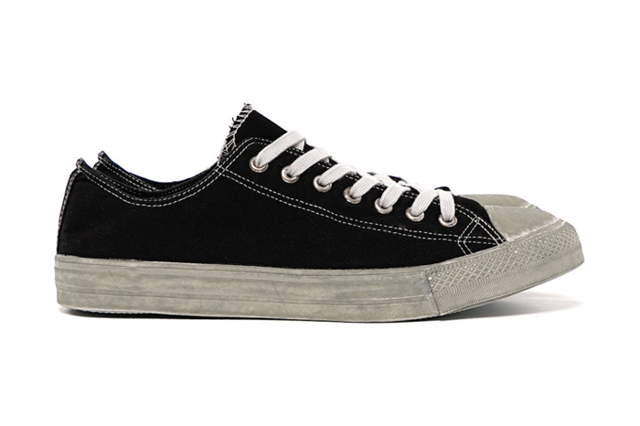 COMME des GARCONS HOMME SS15 Dyed Cotton Canvas Sneakers Black