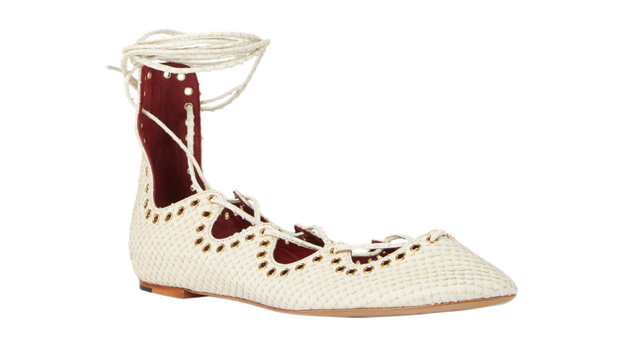 Isabel Marant Leo Ankle Wrap Flats