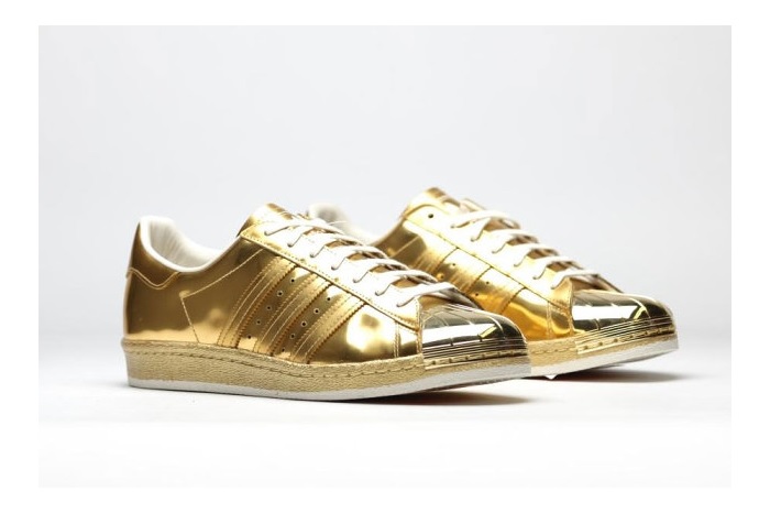 adidas Originals Superstar 80's Metallic Gold-1