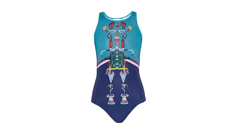 Adidas by Mary Katrantzou Digital-Print Bodysuit, $100