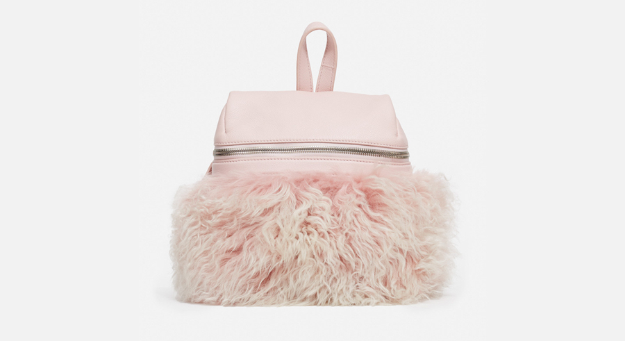 KARA Shearling Backpack, $575