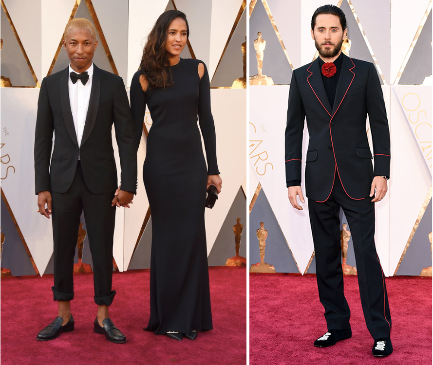 Pharrell Williams Jared Leto Oscars 2016