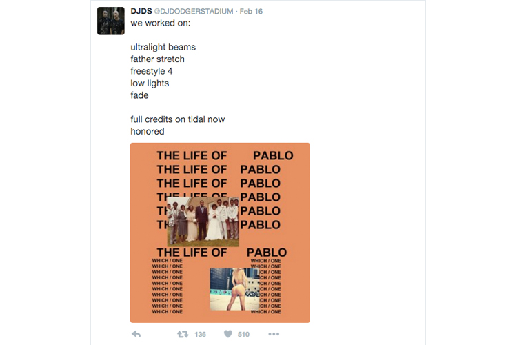 DJDS Life of Pablo