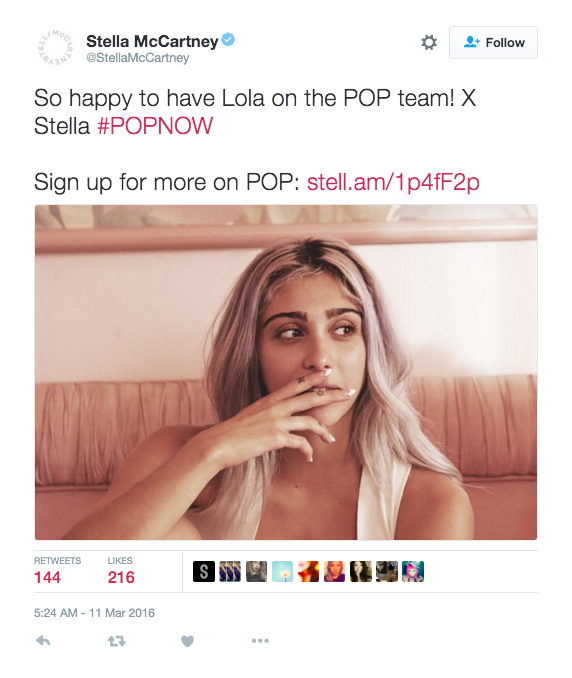 Lola Leon Joins Stella McCartneys POP Campaign-1
