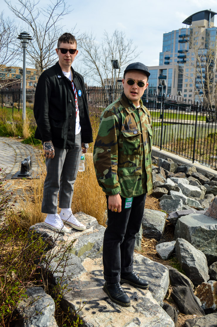 Left: Slaves guitarist Laurie Vincent, Right: Drummer Isaac Holman