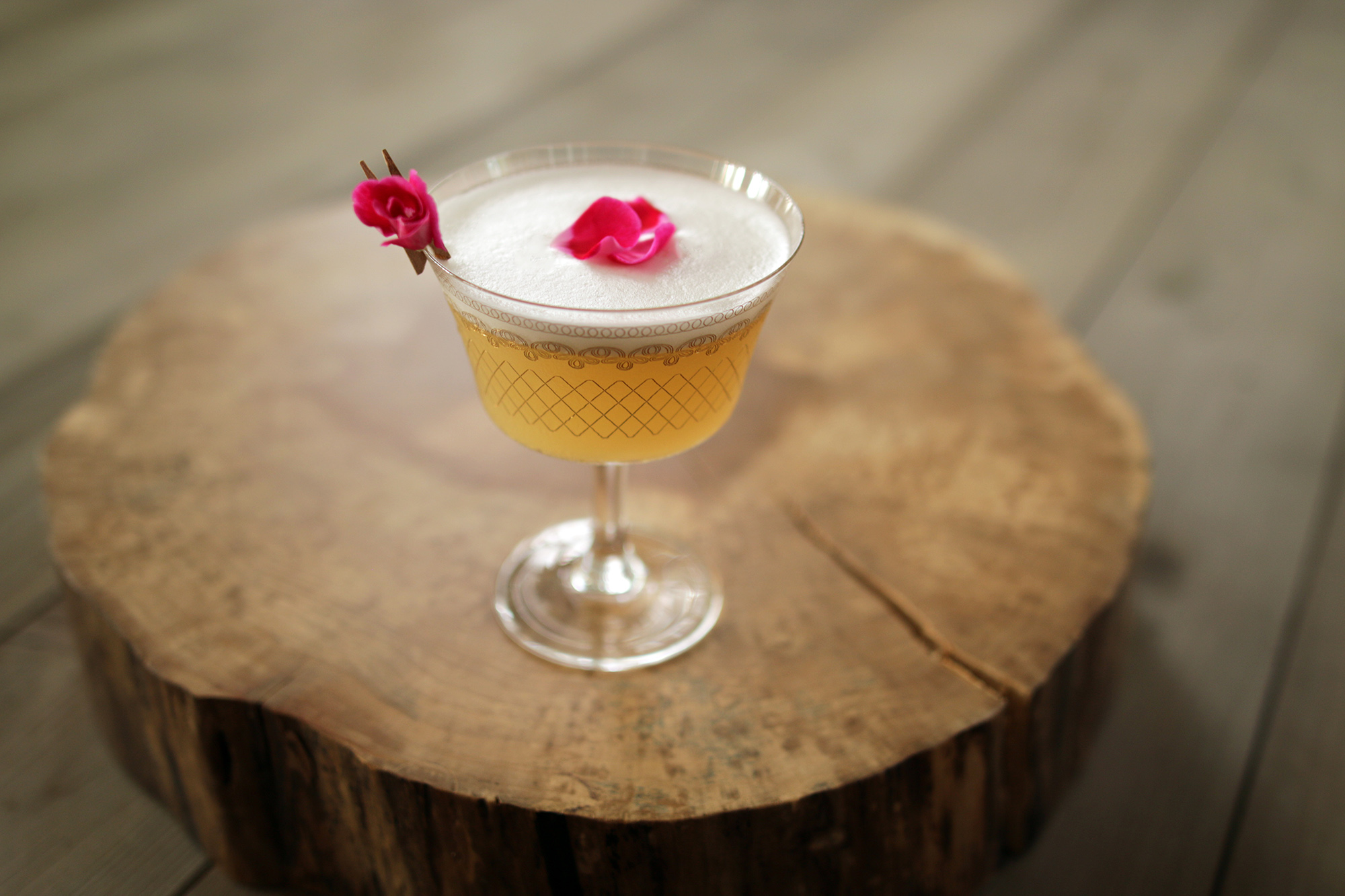 Rose Gin Fizz