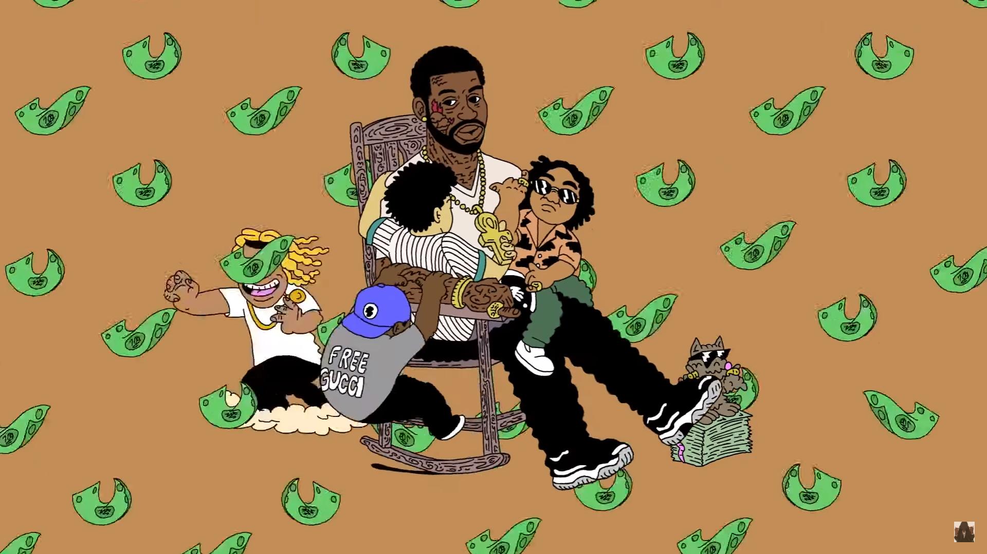 Gucci Mane Shares Animated Video "All My Children" | Sidewalk Hustle