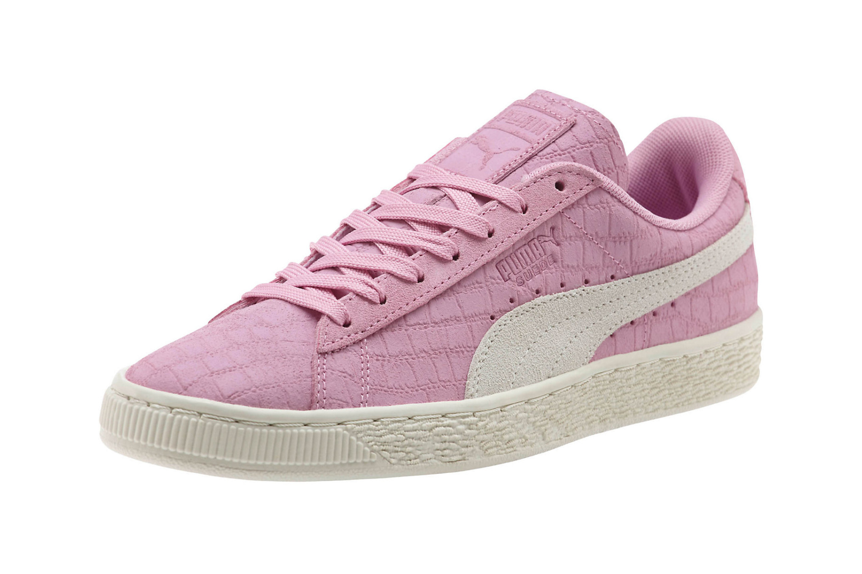 PUMA Unveils Suede Classic Croc Emboss in “Prism Pink” | Sidewalk Hustle