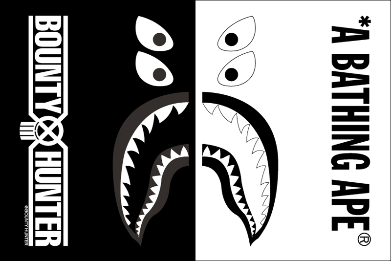 Download Bape Logo Shark Black