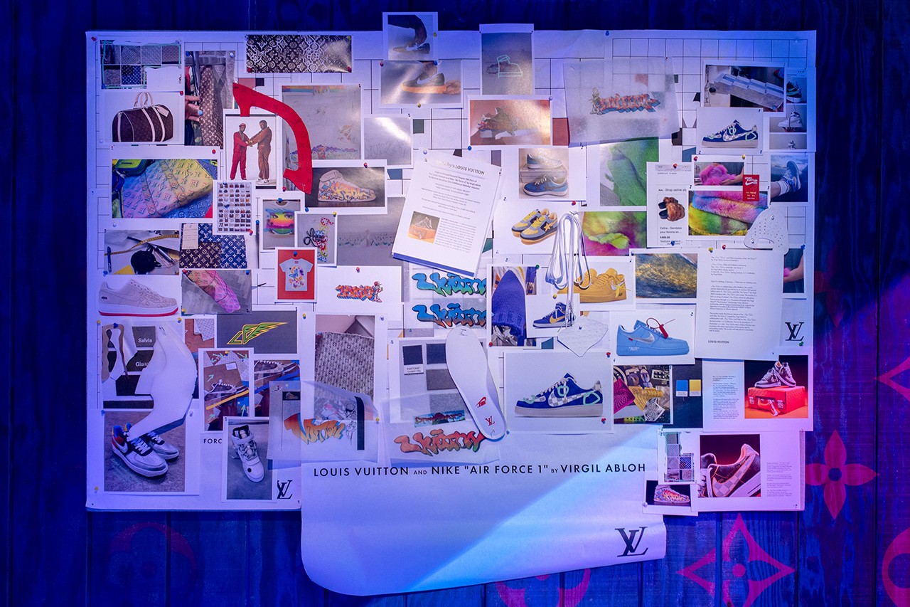 Louis Vuitton Launches Exhibition of Virgil Abloh's Nike Air Force